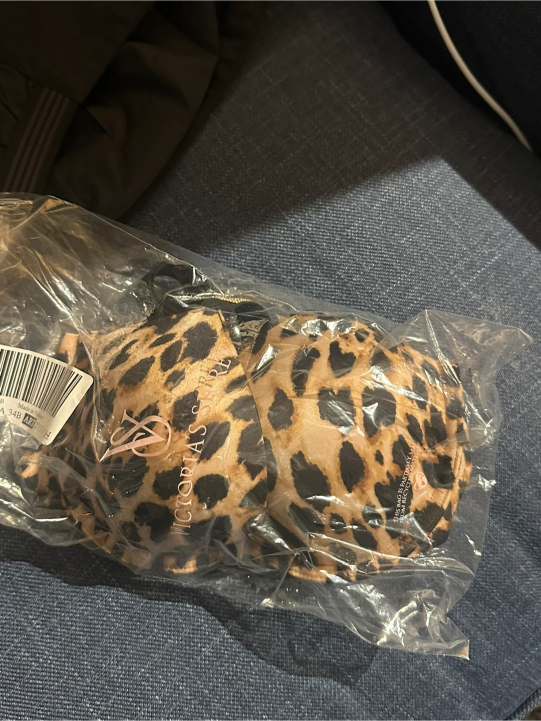 Victoria's Secret Leopard Print Bra, Size 34B - New