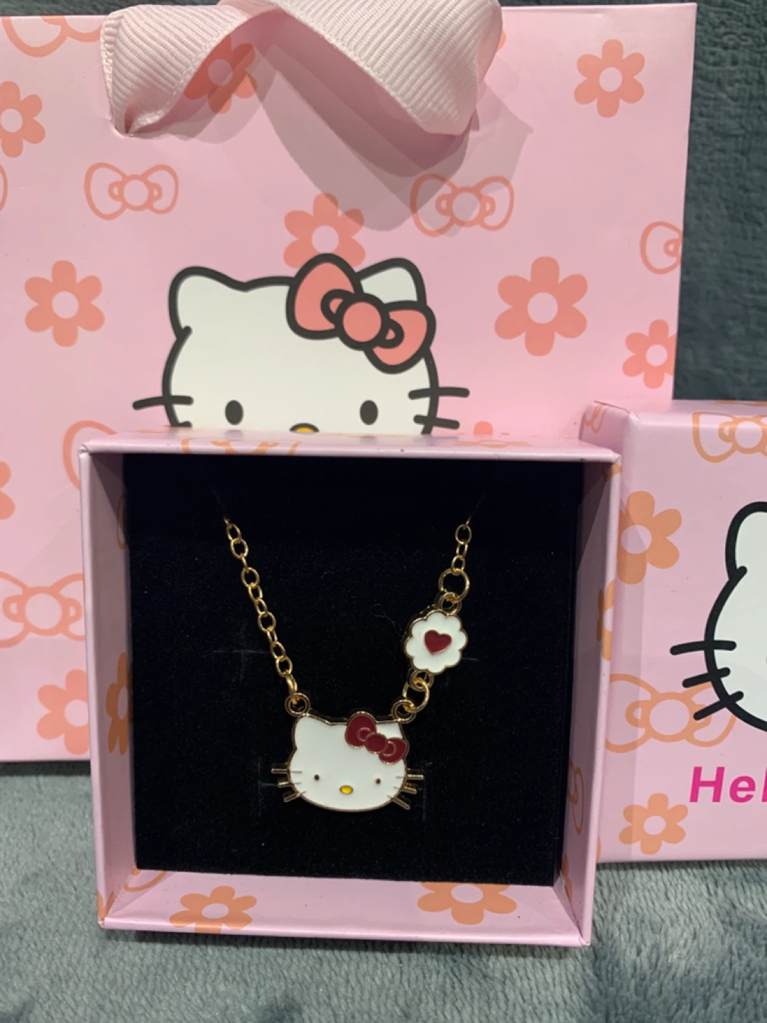 New Hello Kitty Necklace with Box
