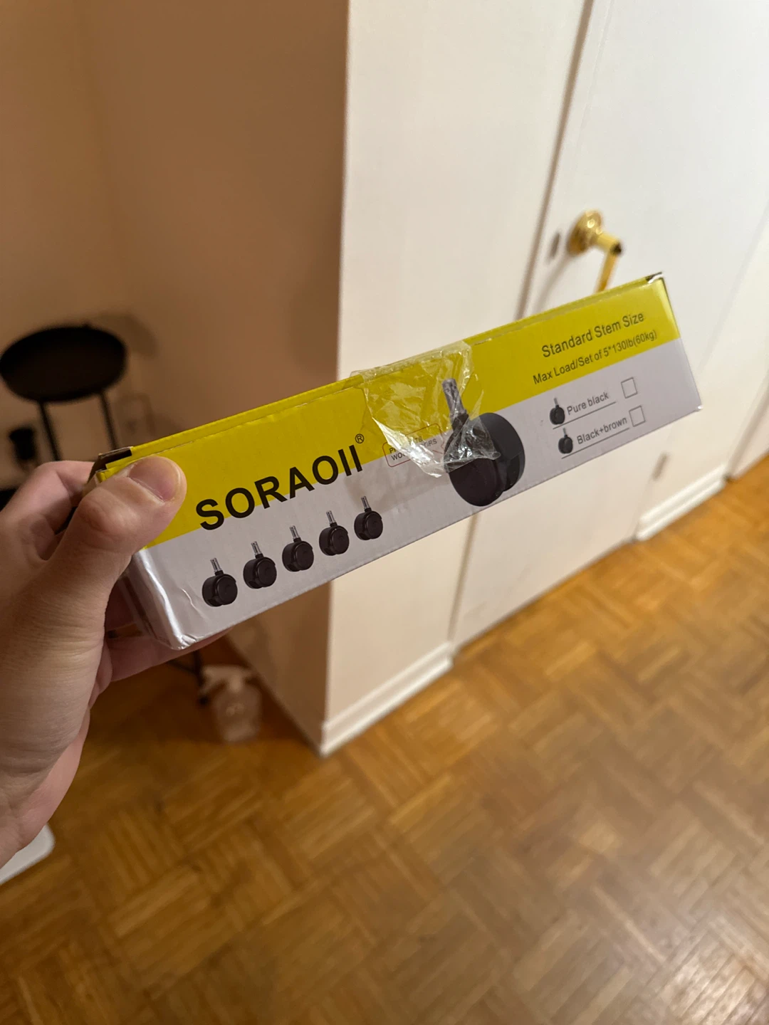 New SORAOII Rubber Caster Wheels - Set of 4