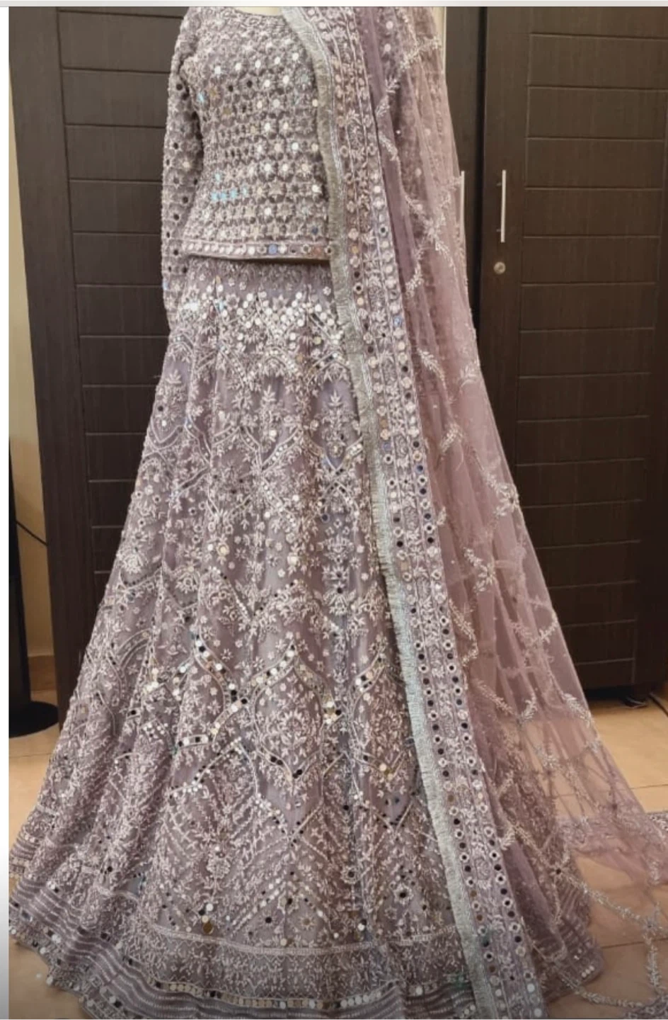 Lilac Embellished Lehenga Choli Set