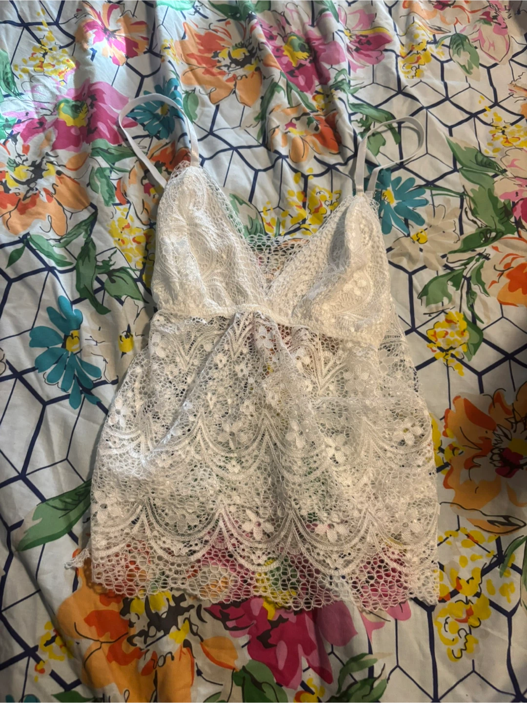 White Lace lingerie top