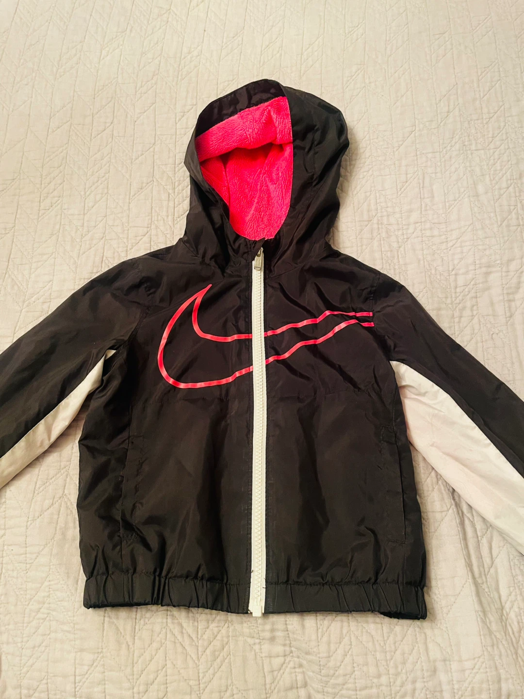 Nike Black & Pink Jacket - Girls' Size XS