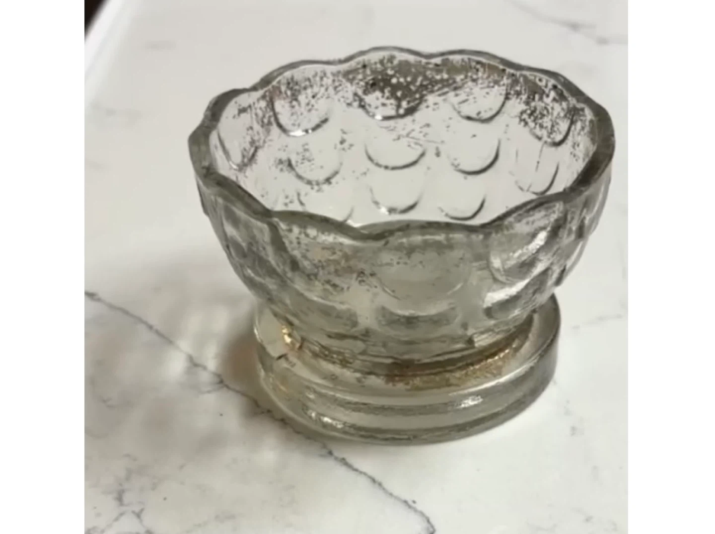 Vintage Glass Bowl or Candle Holder