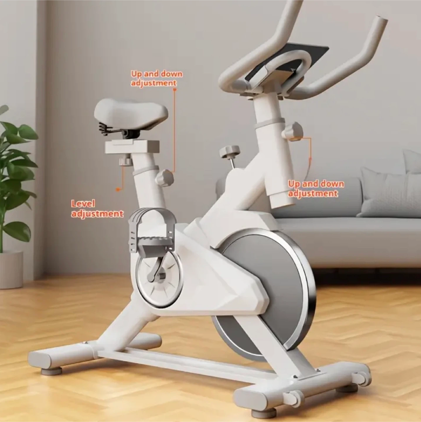 Exercise Bike - Indoor Cycling Bike (White) - photo 2