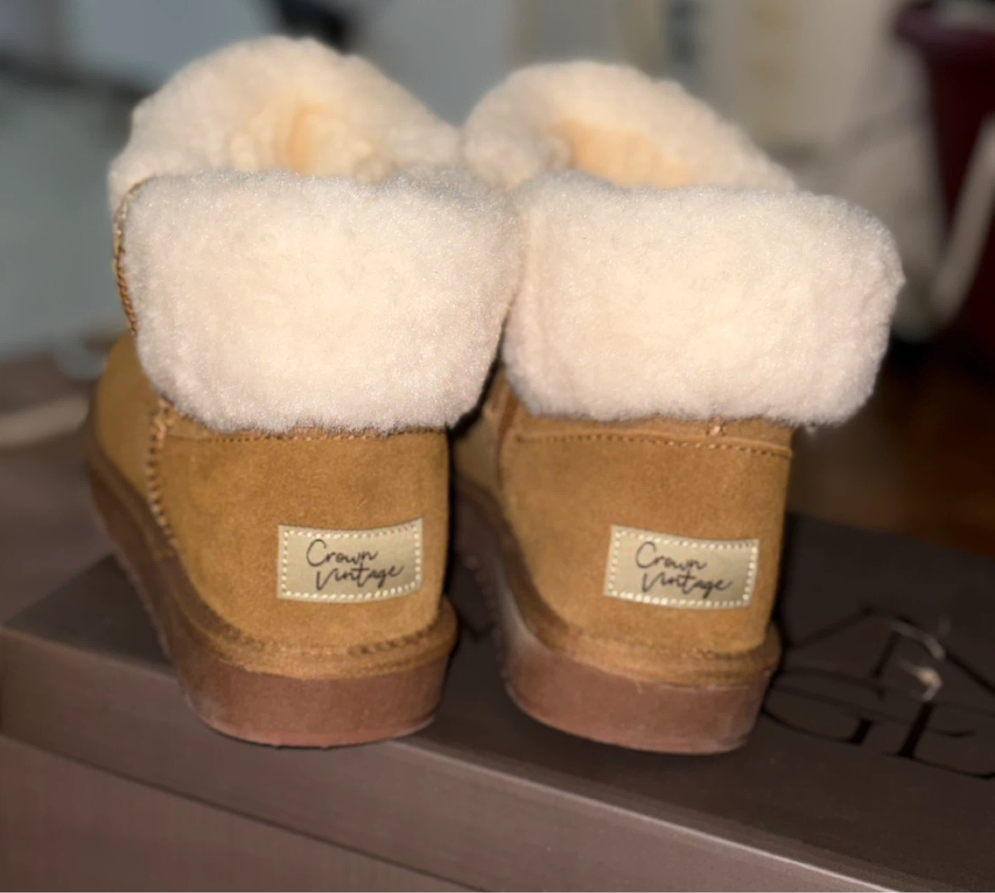 Crown Vintage Brown Boots, Size 6.5-7 - photo 3