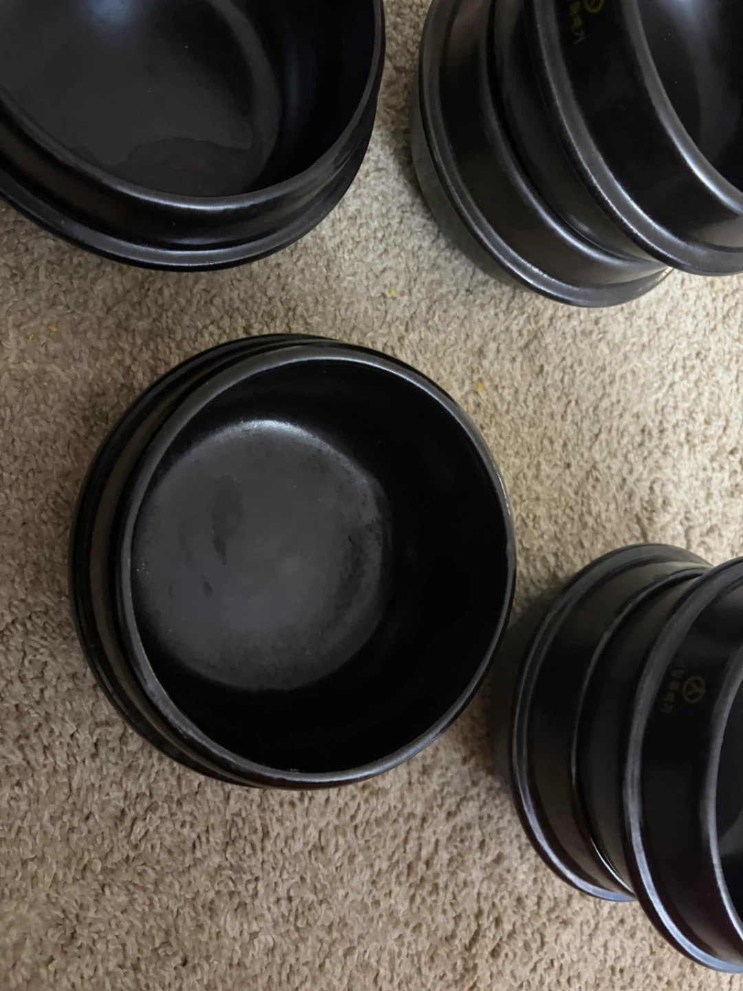 Korean Earthenware Bowls & cast Iron Oval Pan - photo 2