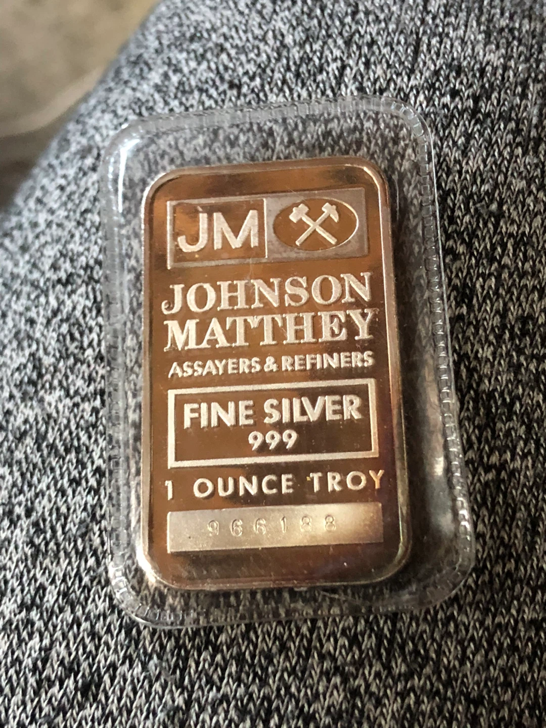 Johnson Matthey 1 oz .999 Fine Silver Bar