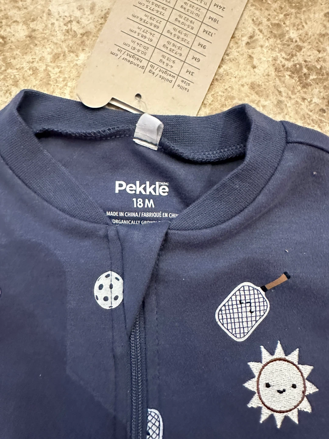 Pekkle 18M Blue Racquetball Sleeper- New with Tags! - photo 3