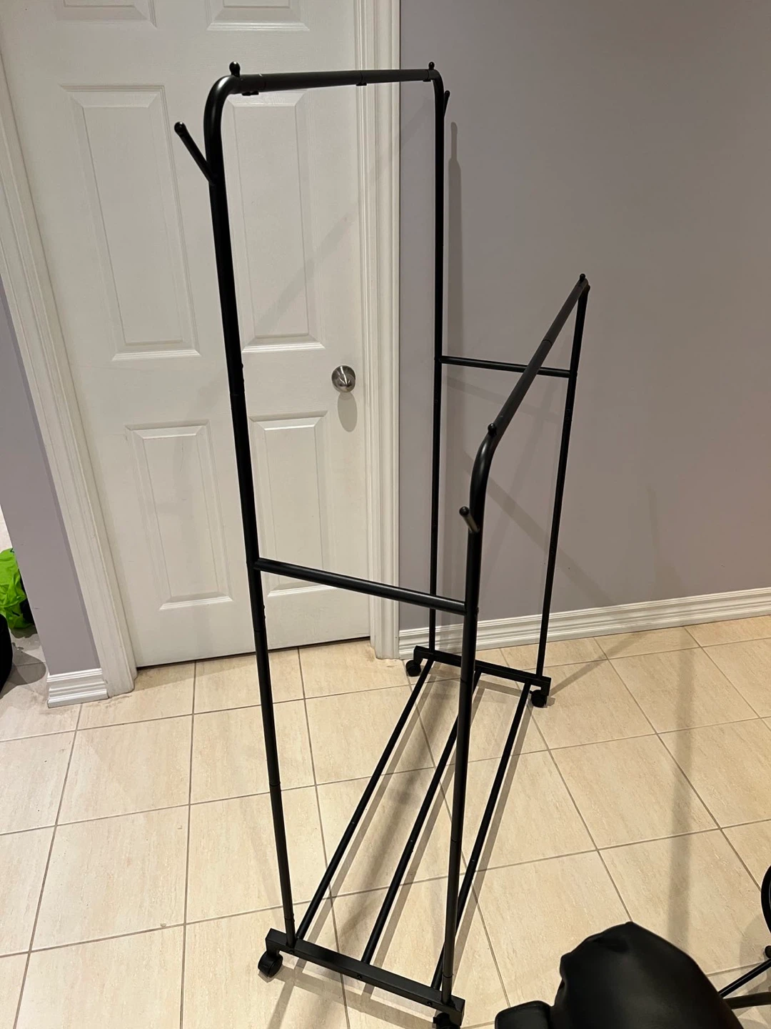 Black Double Rod Clothing Rack - photo 2