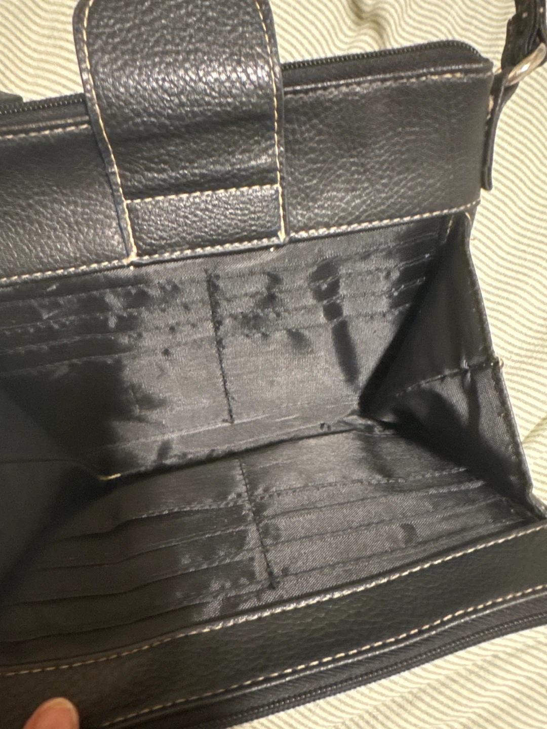 Black Leather Crossbody Bag - photo 3