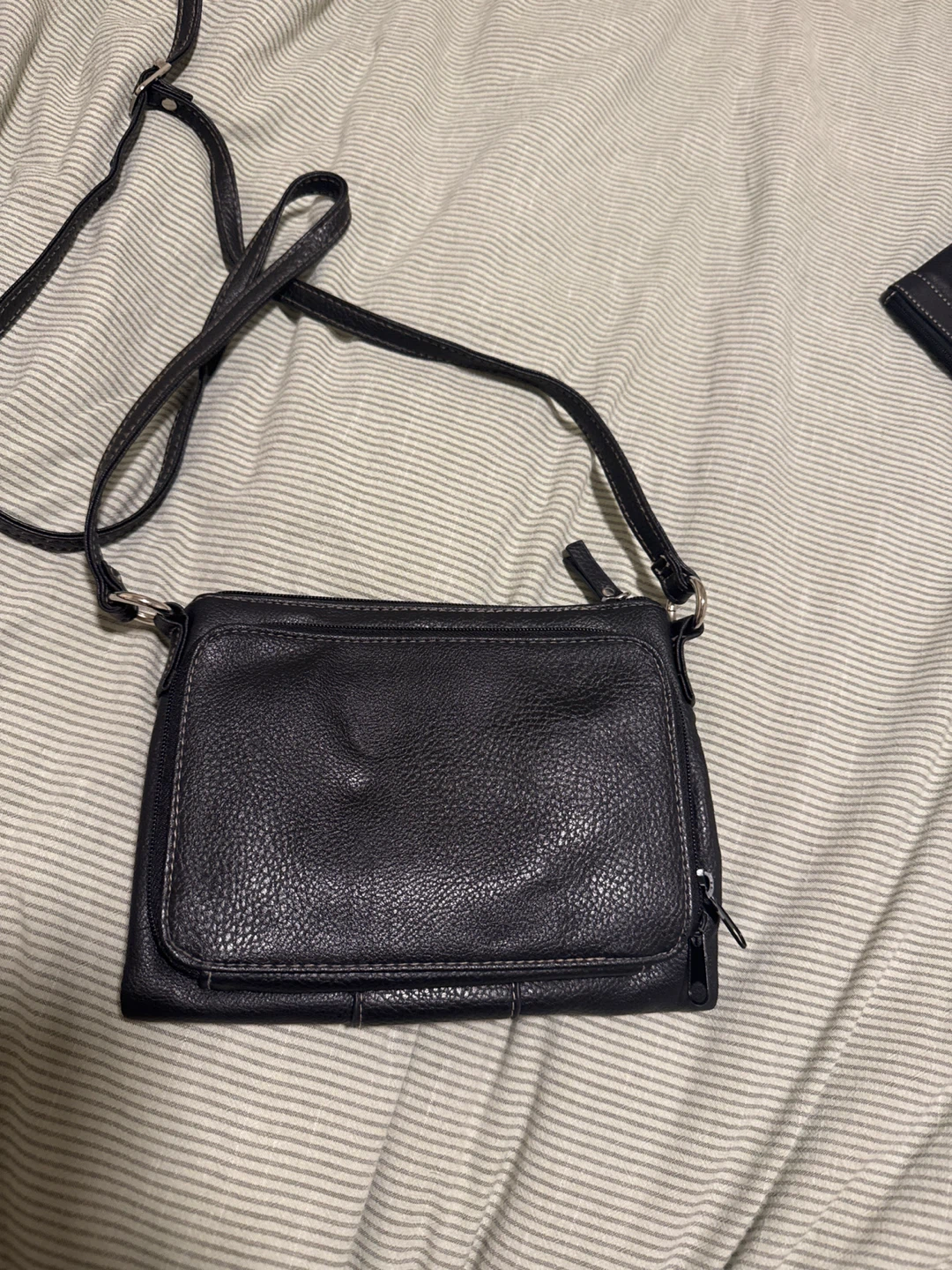 Black Leather Crossbody Bag - photo 2
