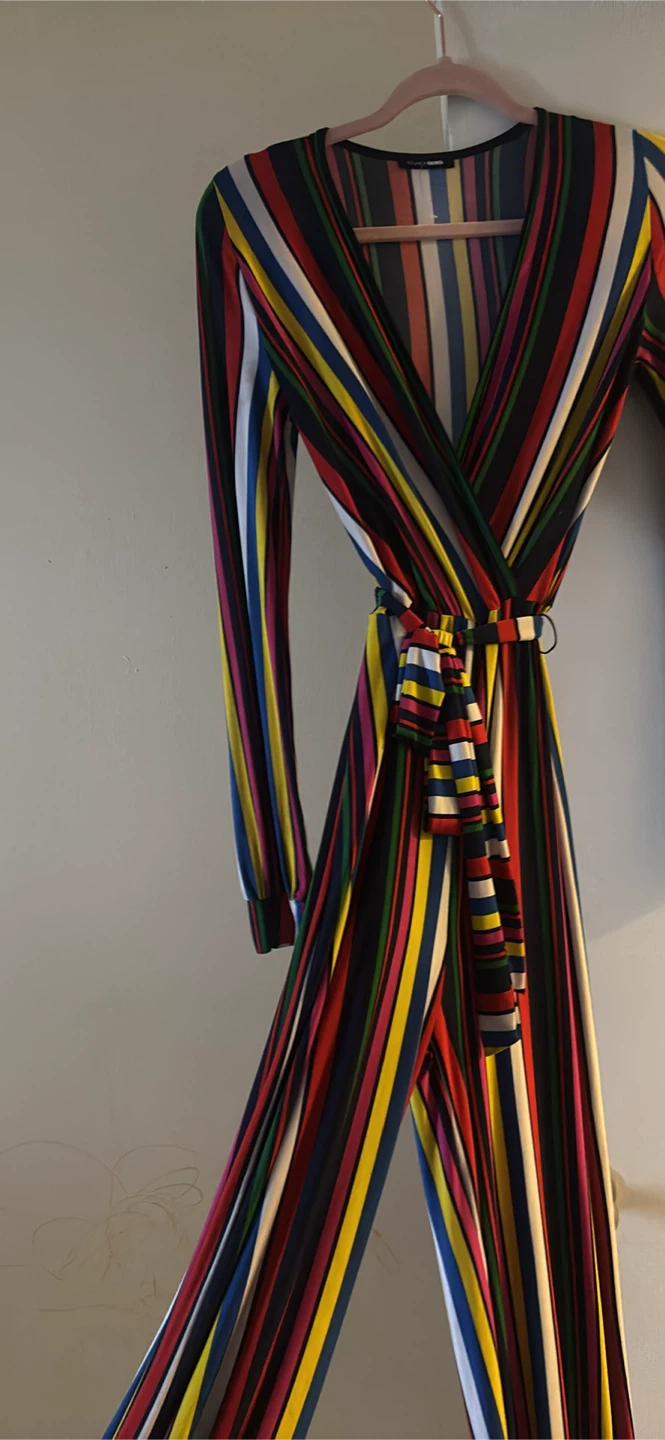 Zara Striped Jumpsuit