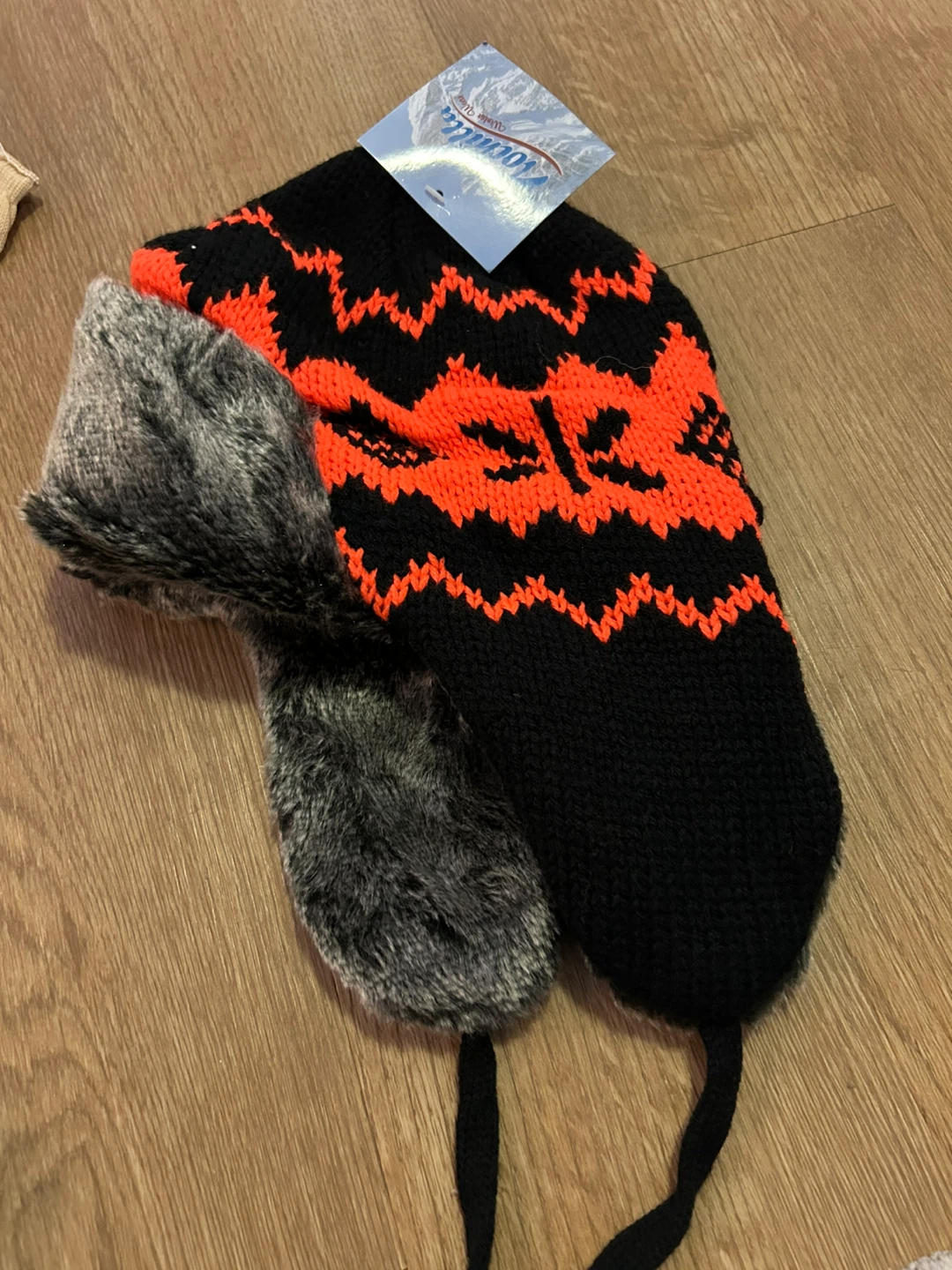 Mountain Warehouse Trapper Hat - Black & Orange