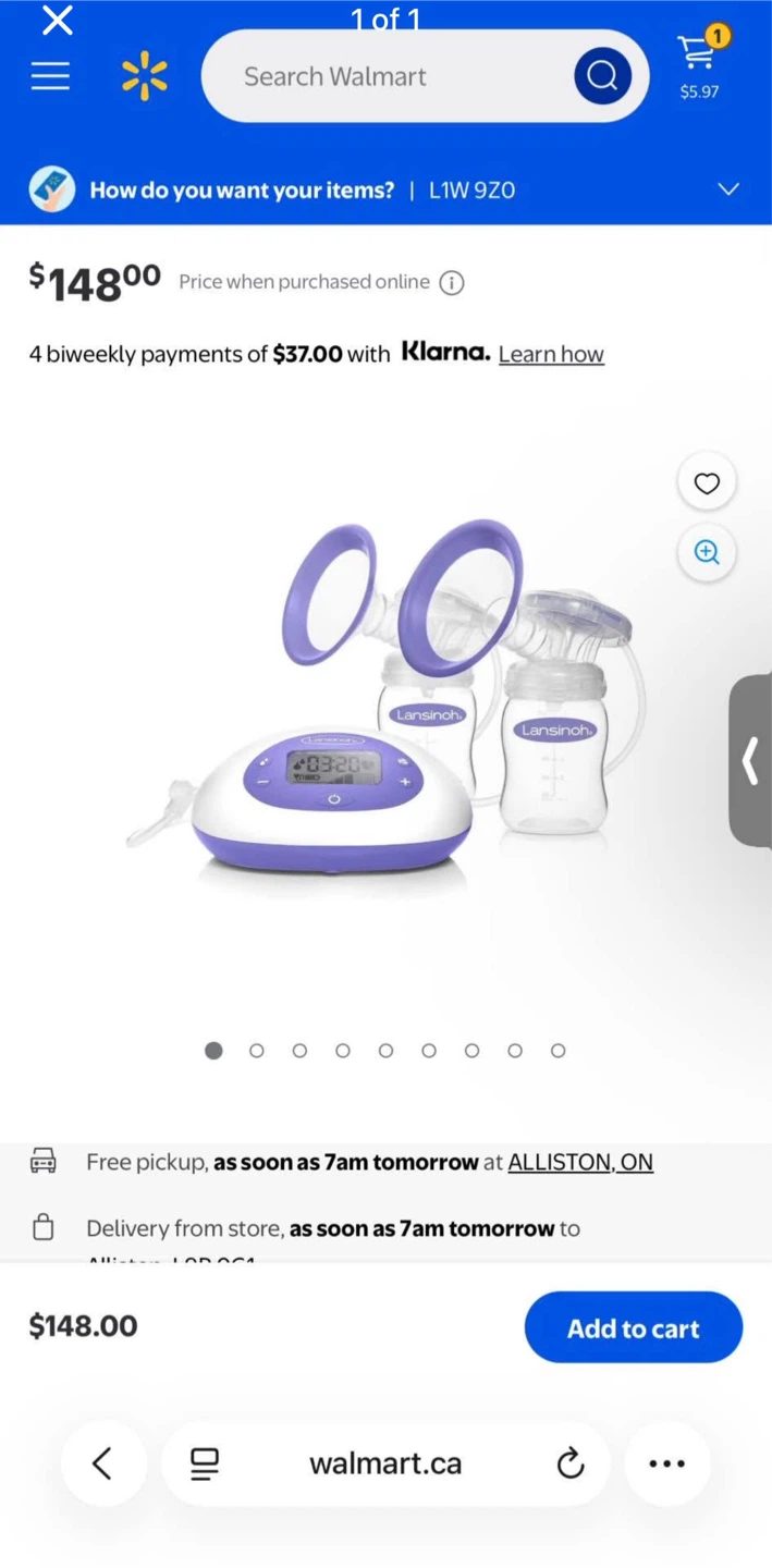 Lansinoh breast pump