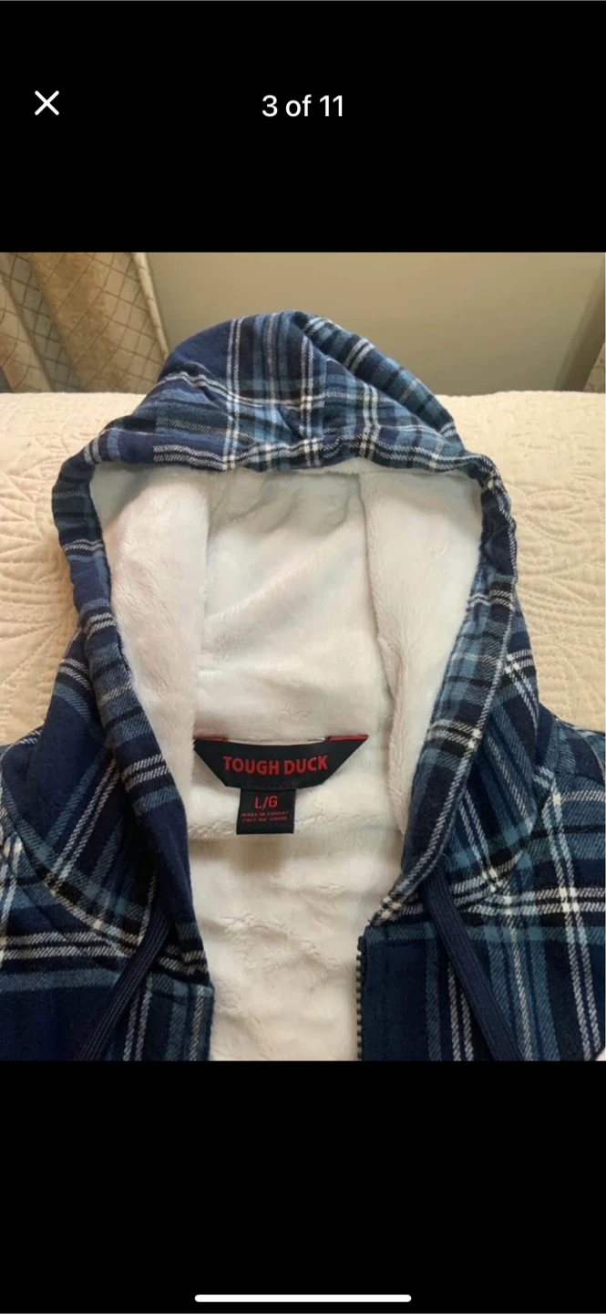 Tough Duck Pepsi Flannel Hoodie - Size L - photo 3