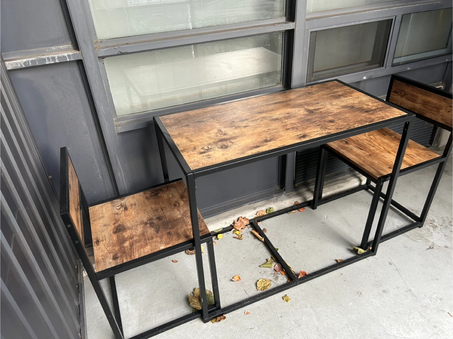 Dining Table Set - Wood and Metal - photo 2