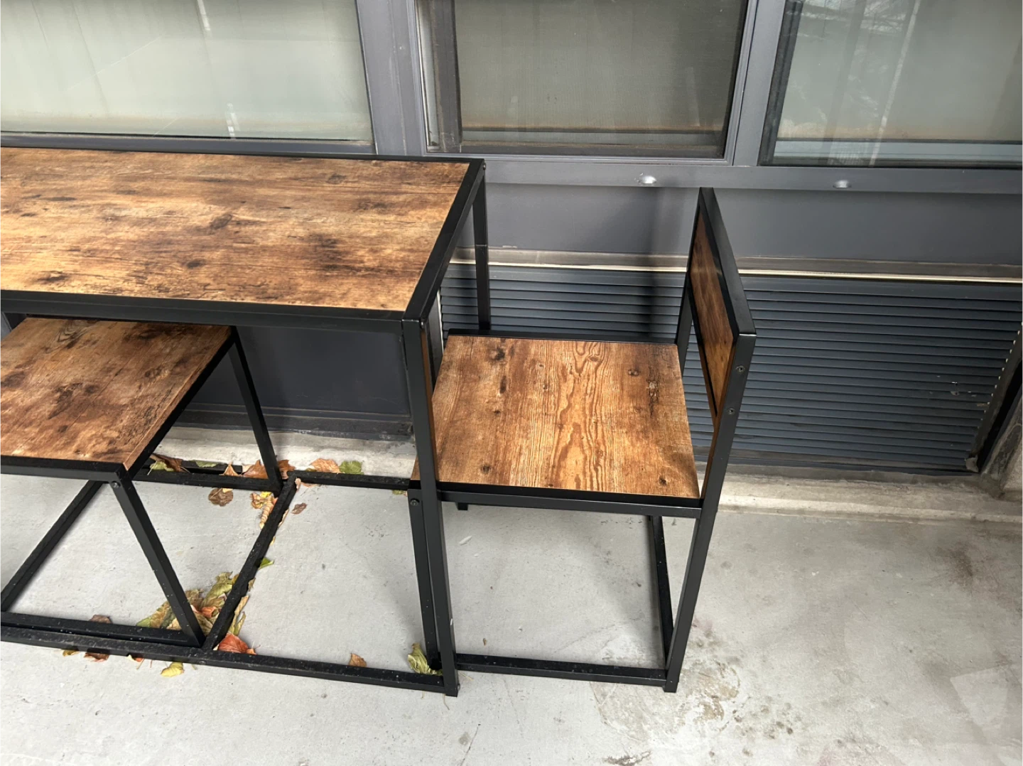 Dining Table Set - Wood and Metal - photo 4