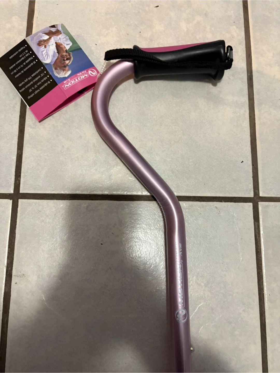 Motion For Life Adjustable Pink Ergonomic Cane - photo 2