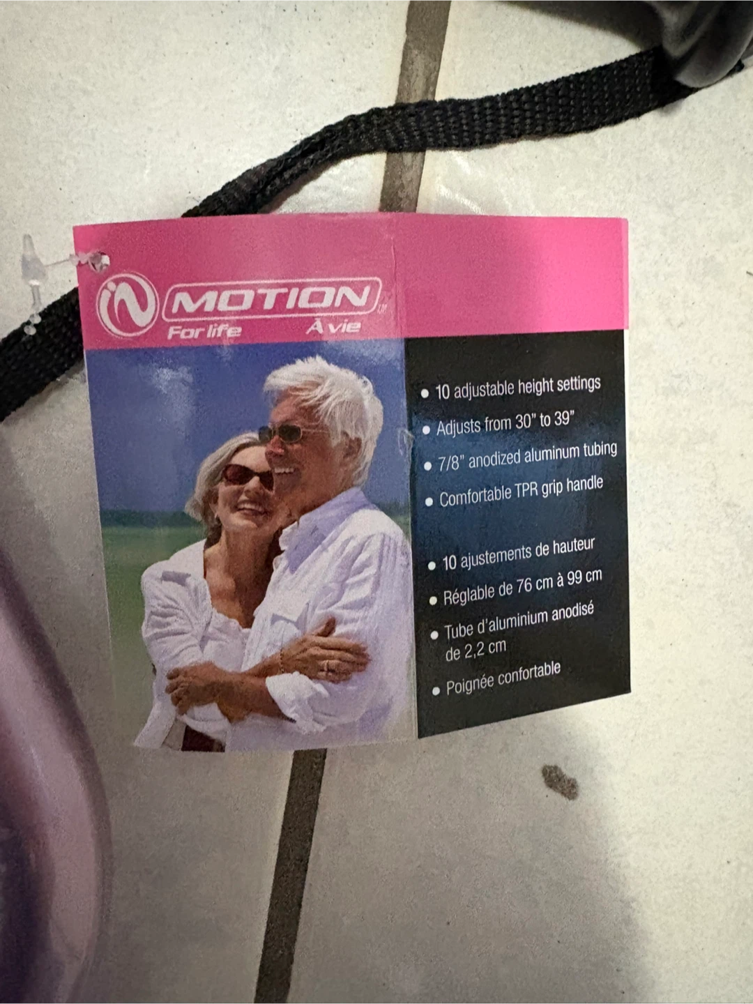 Motion For Life Adjustable Pink Ergonomic Cane - photo 4
