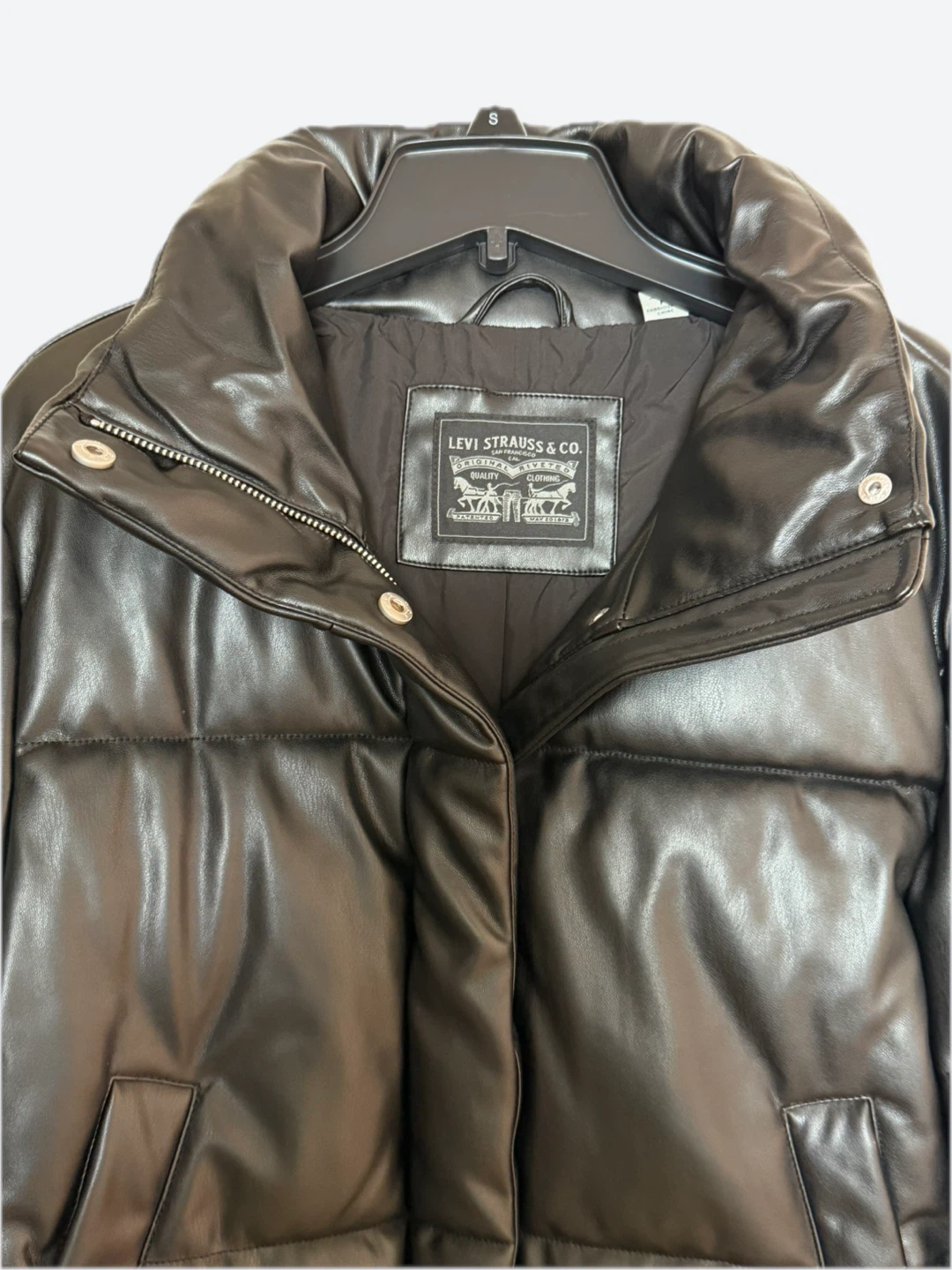 Levi’s Quilted Faux Leather Puffer Jacket - photo 5