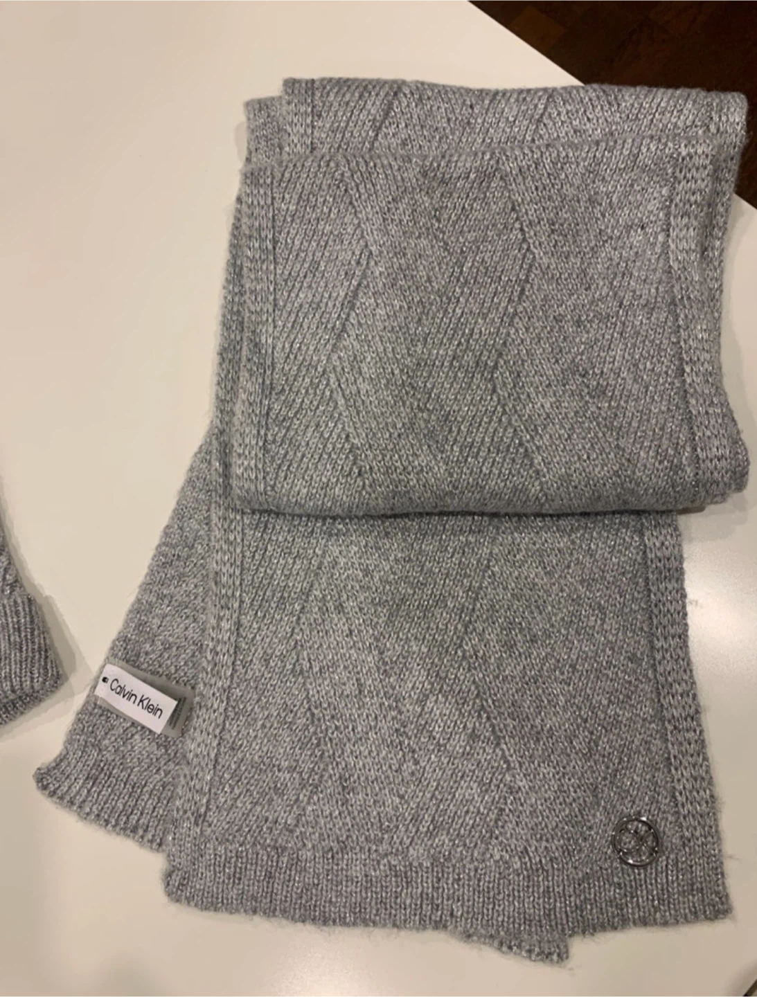Calvin Klein Grey Hat & Scarf Set - photo 5