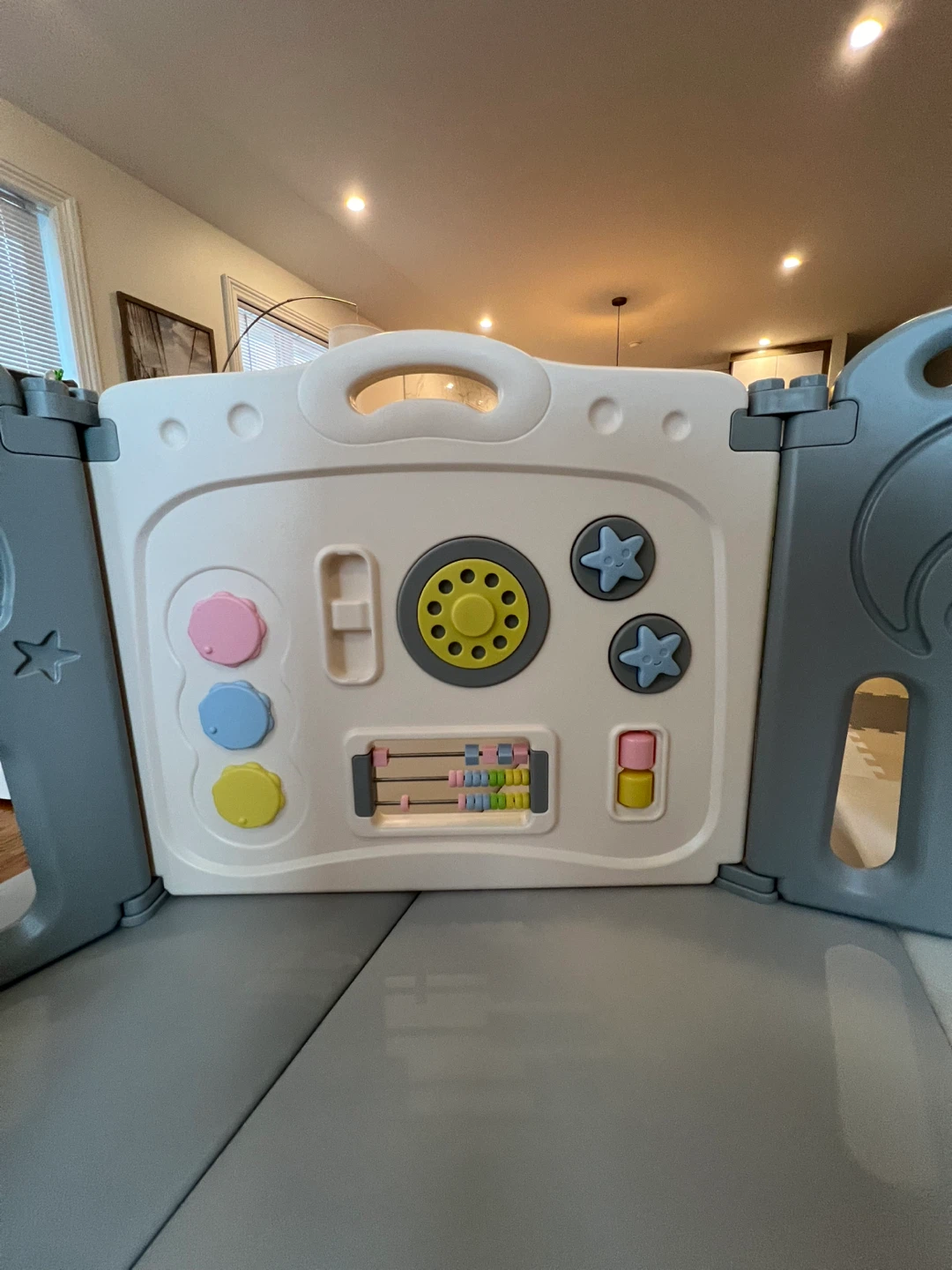 Fortella Cloud Castle Foldable Playpen - Gray/White - photo 3