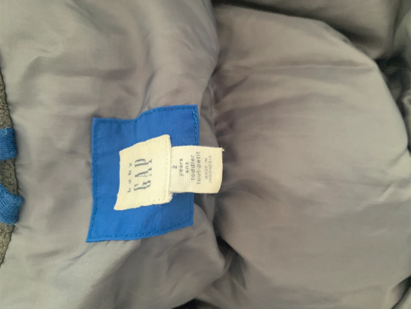 Gap Kids Blue Puffer Jacket - Size 2 Toddler - photo 3