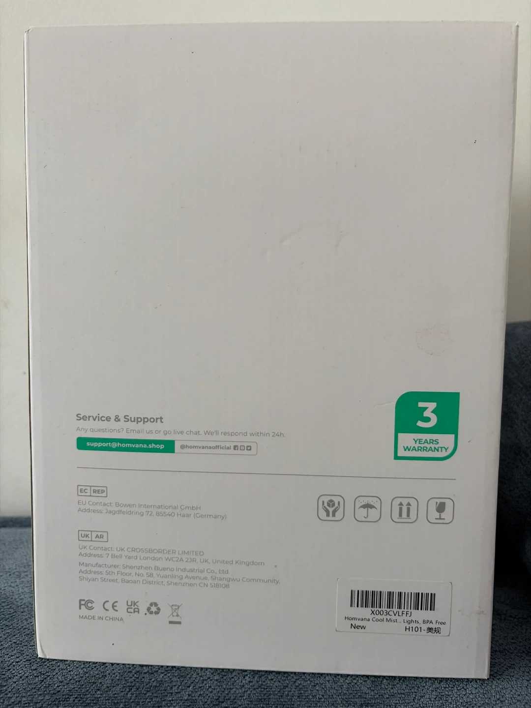 New Homvana H101 Ultrasonic Humidifier - photo 3