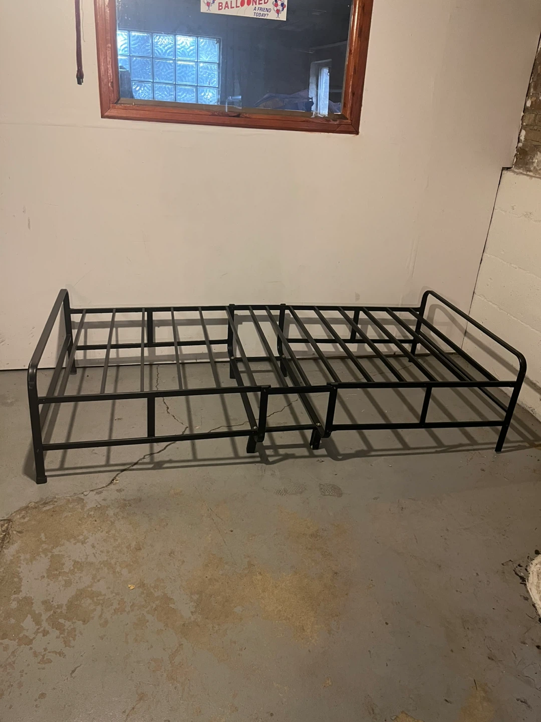 Black Metal Twin  Bed Frame - photo 2