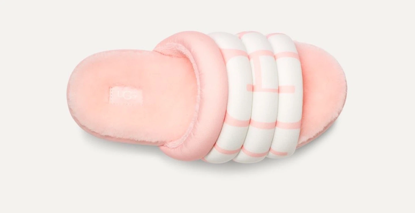 UGG W Maxi Slide Logo Pink Size 7 - New in Box! - photo 2