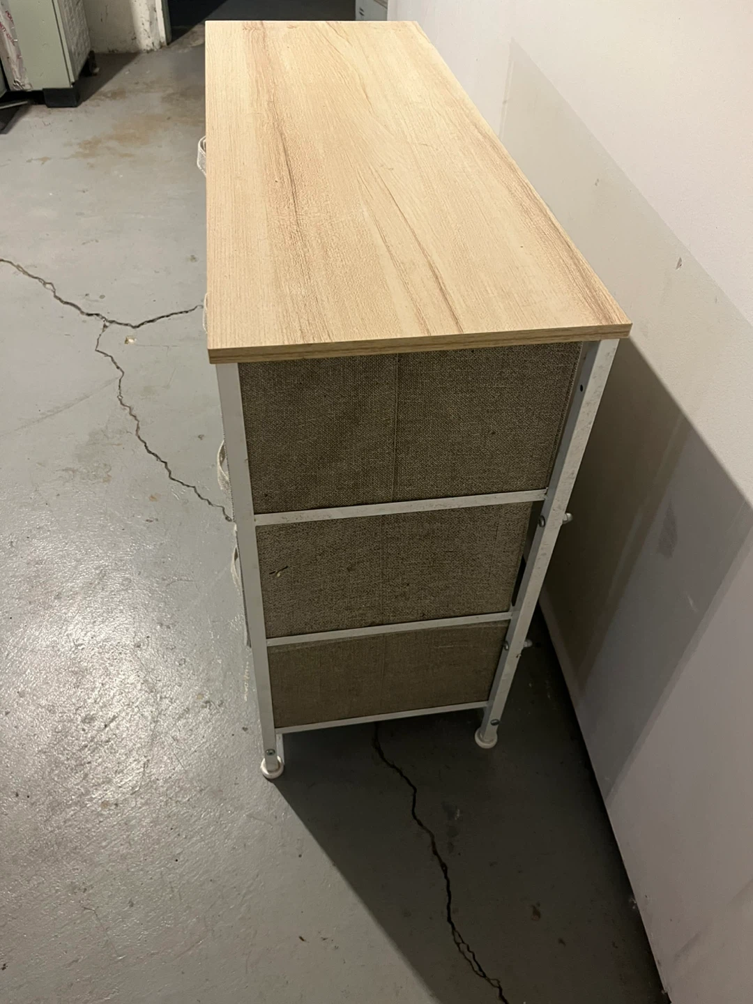 6-Drawer Storage Dresser - Beige Fabric Drawers - photo 2