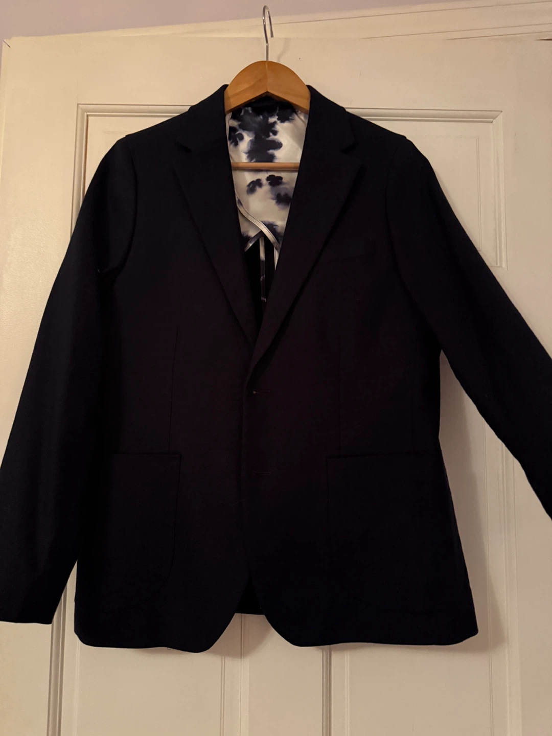 Moss Navy Slim Fit Suit Jacket