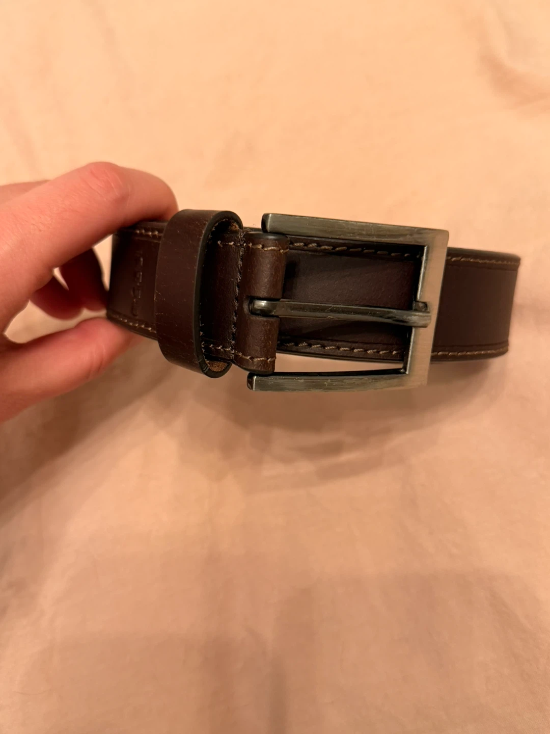 Brown Leather Belt - Size 36