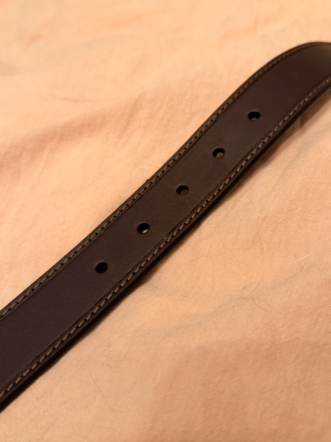 Brown Leather Belt - Size 36 - photo 5