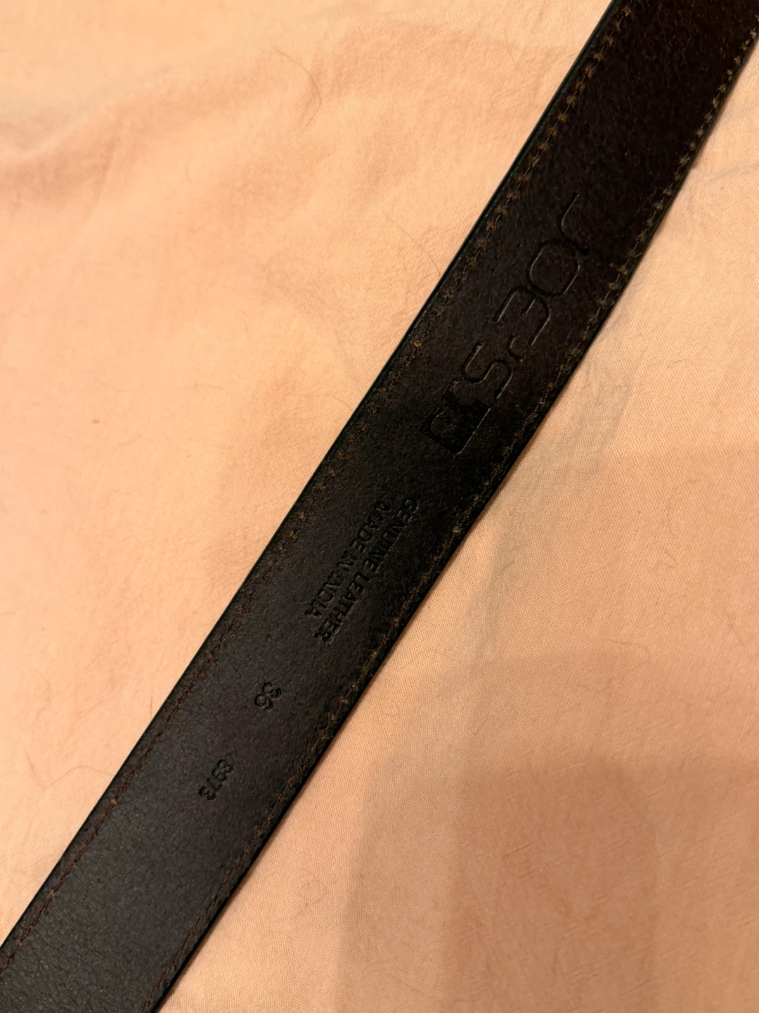 Brown Leather Belt - Size 36 - photo 4