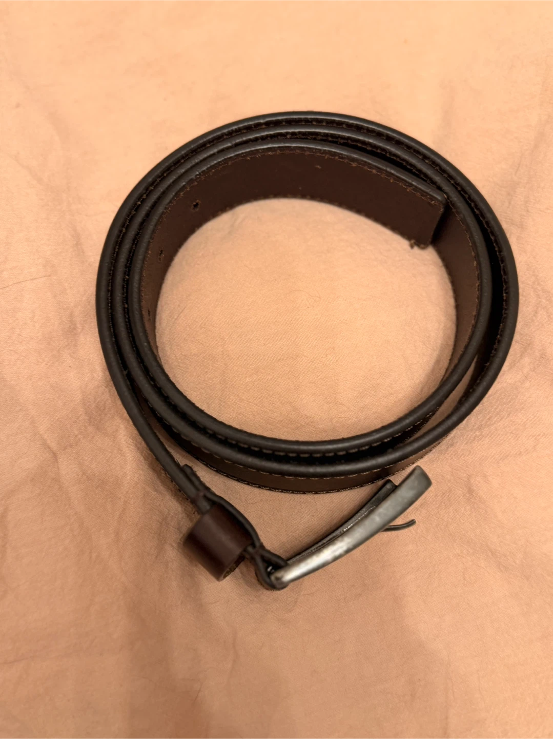 Brown Leather Belt - Size 36 - photo 2