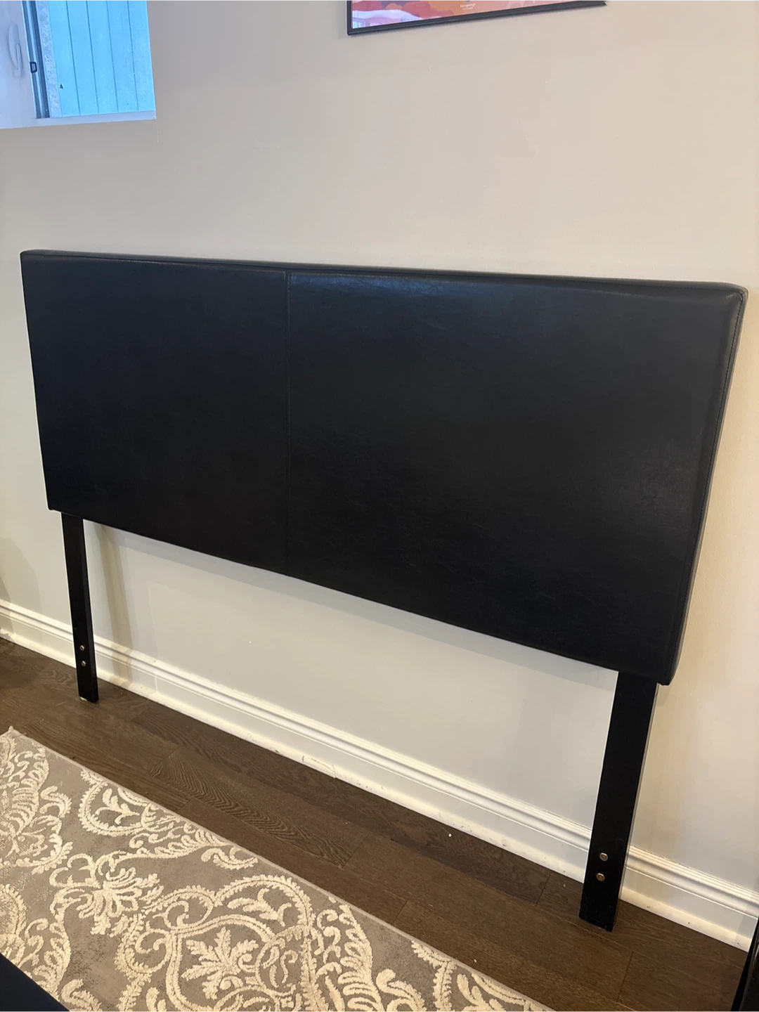 Queen Dark Brown Leather Headboard - photo 2