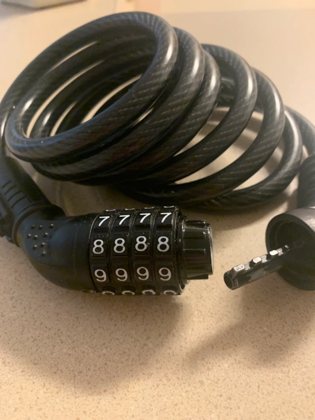 Black Combination Bike Lock - photo 2