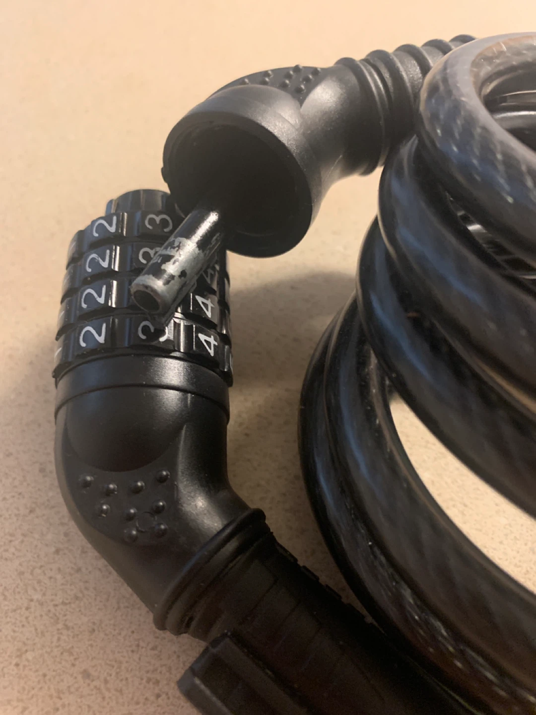 Black Combination Bike Lock - photo 3