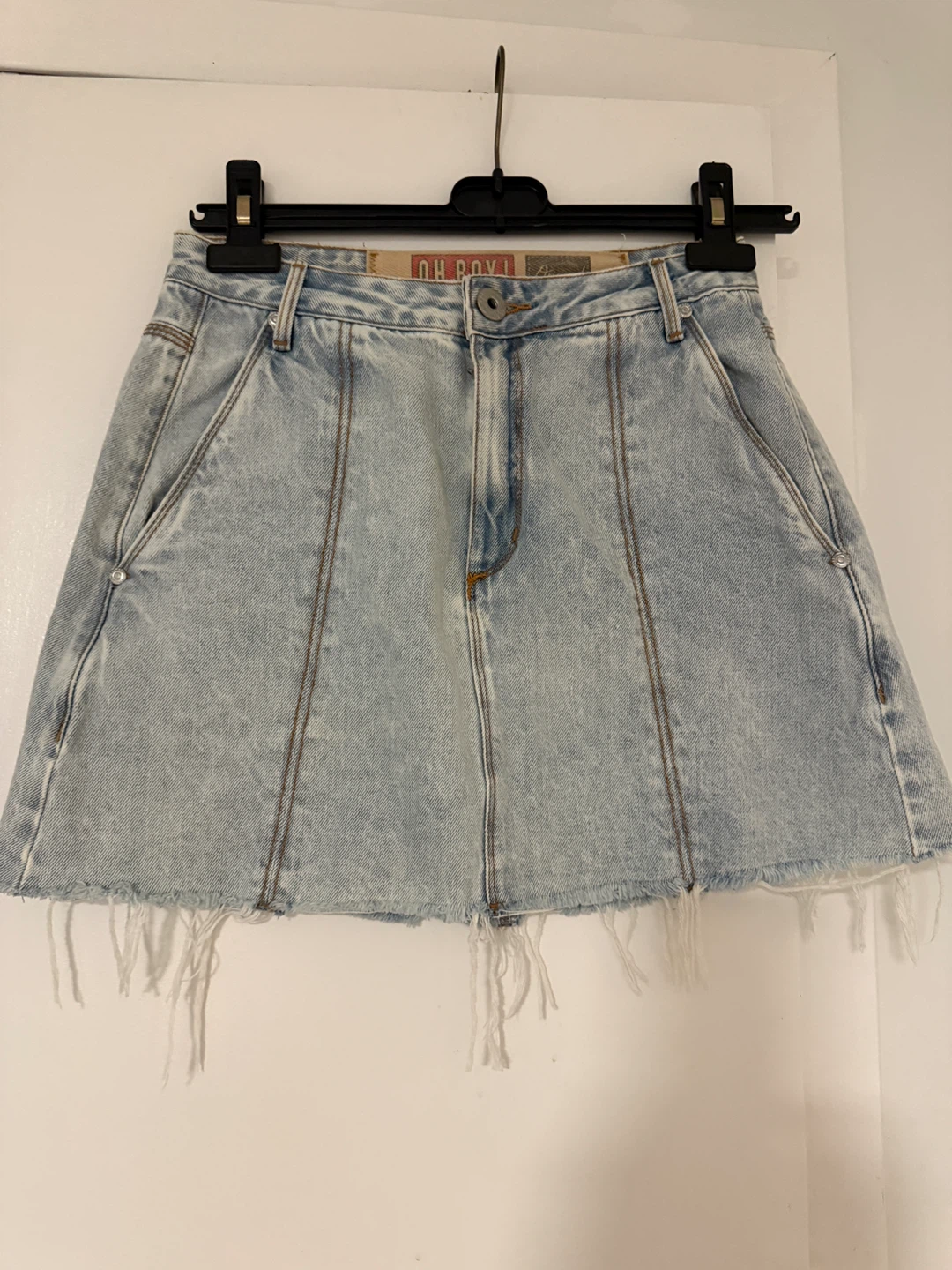 OH, BOY! Denim Mini Skirt - Size 38