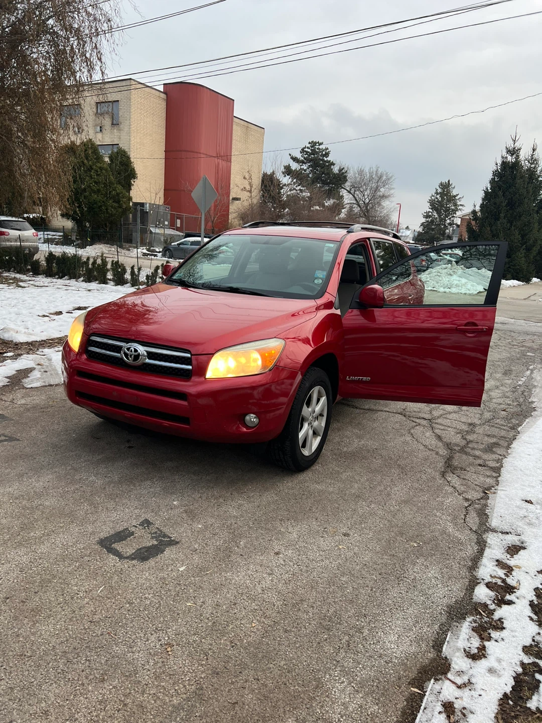 Red 2008 Toyota RAV4 Limited
