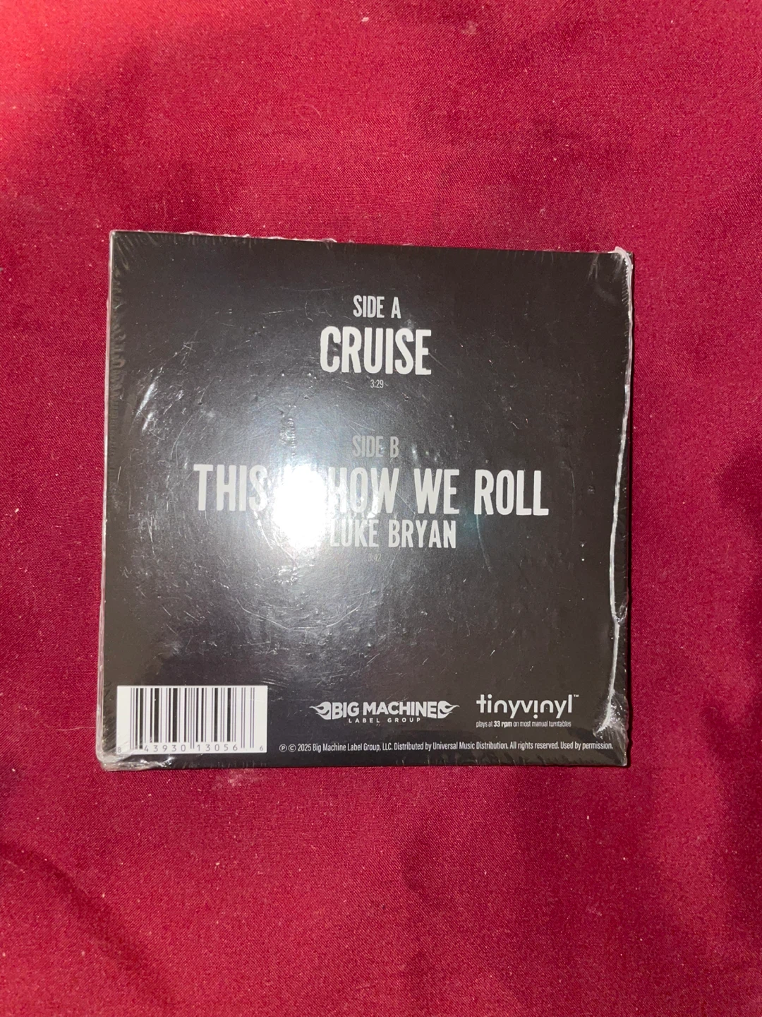 Florida Georgia Line 4-inch Tiny Vinyl Record - photo 2
