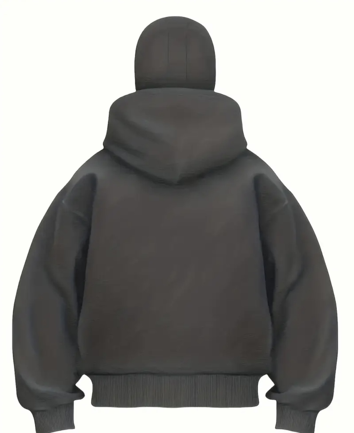 Full Zip Up Hoodie - Black, white, grey and brown - photo 4