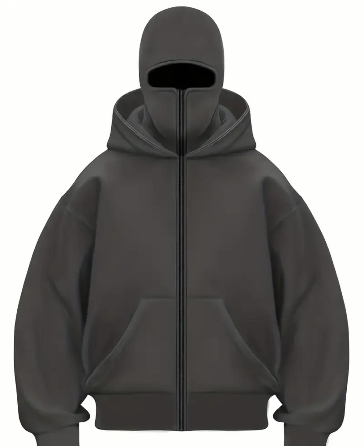 Full Zip Up Hoodie - Black, white, grey and brown - photo 3