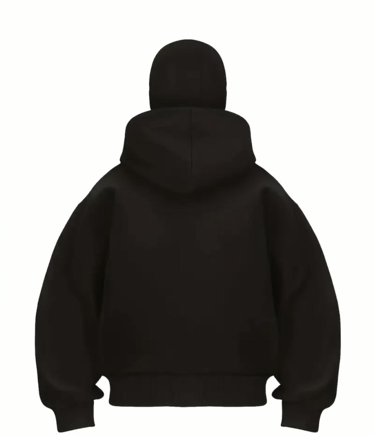 Full Zip Up Hoodie - Black, white, grey and brown - photo 2
