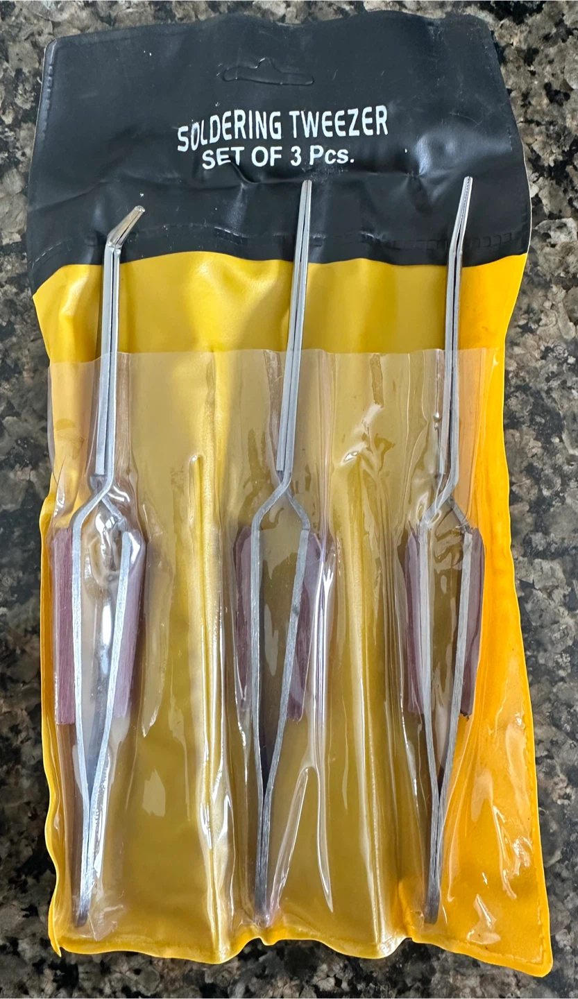 Soldering Tweezers Set of 3 - New