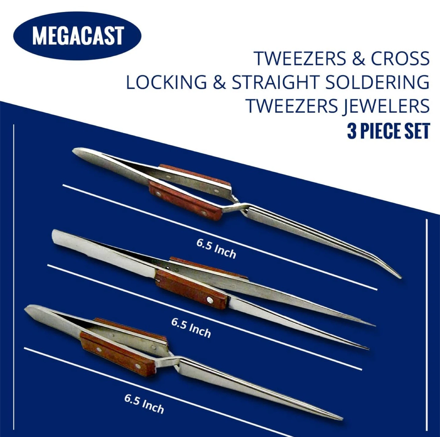Soldering Tweezers Set of 3 - New - photo 2