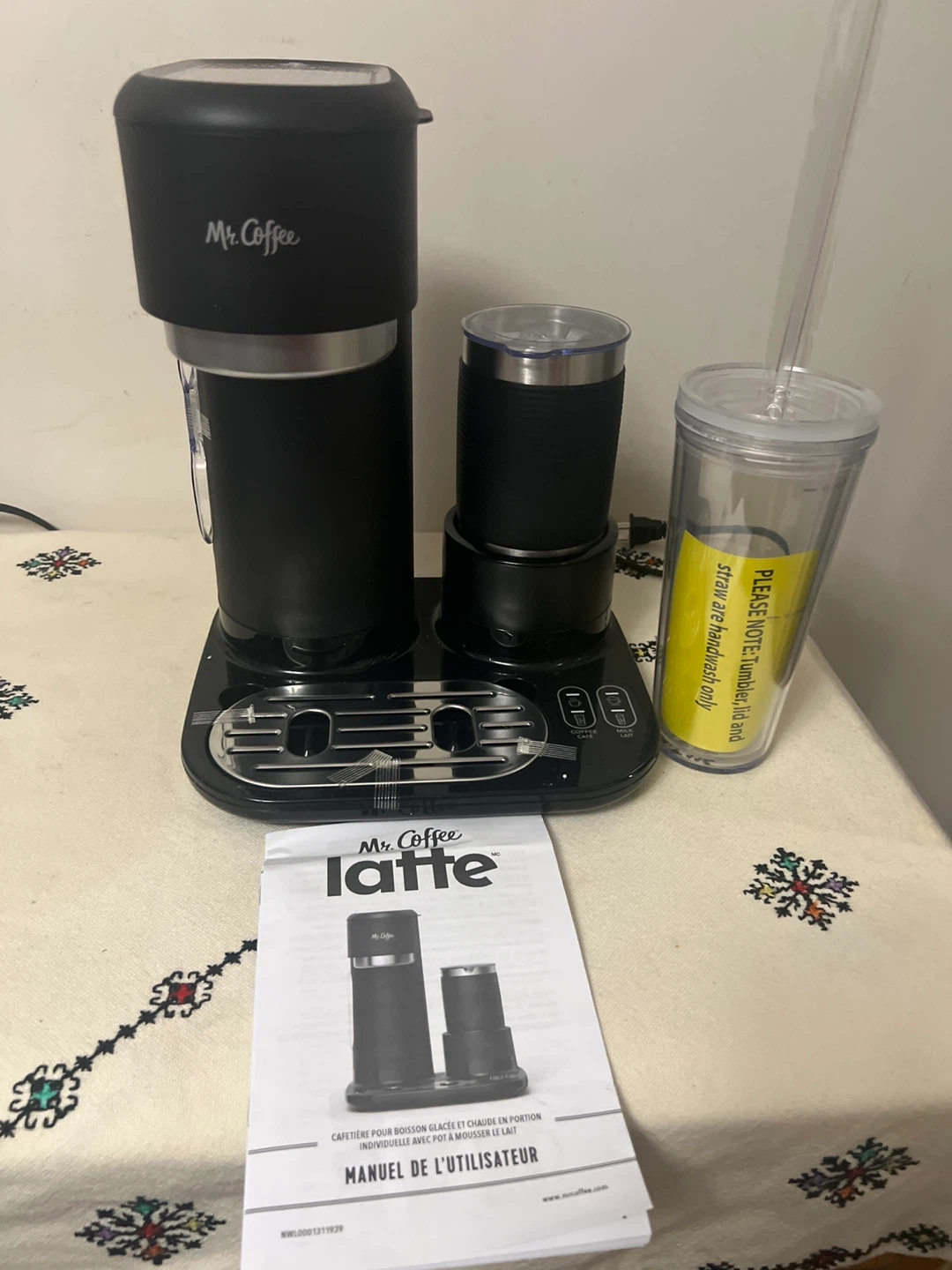Mr. Coffee Latte Iced + Hot Coffeemaker & Milk Frother