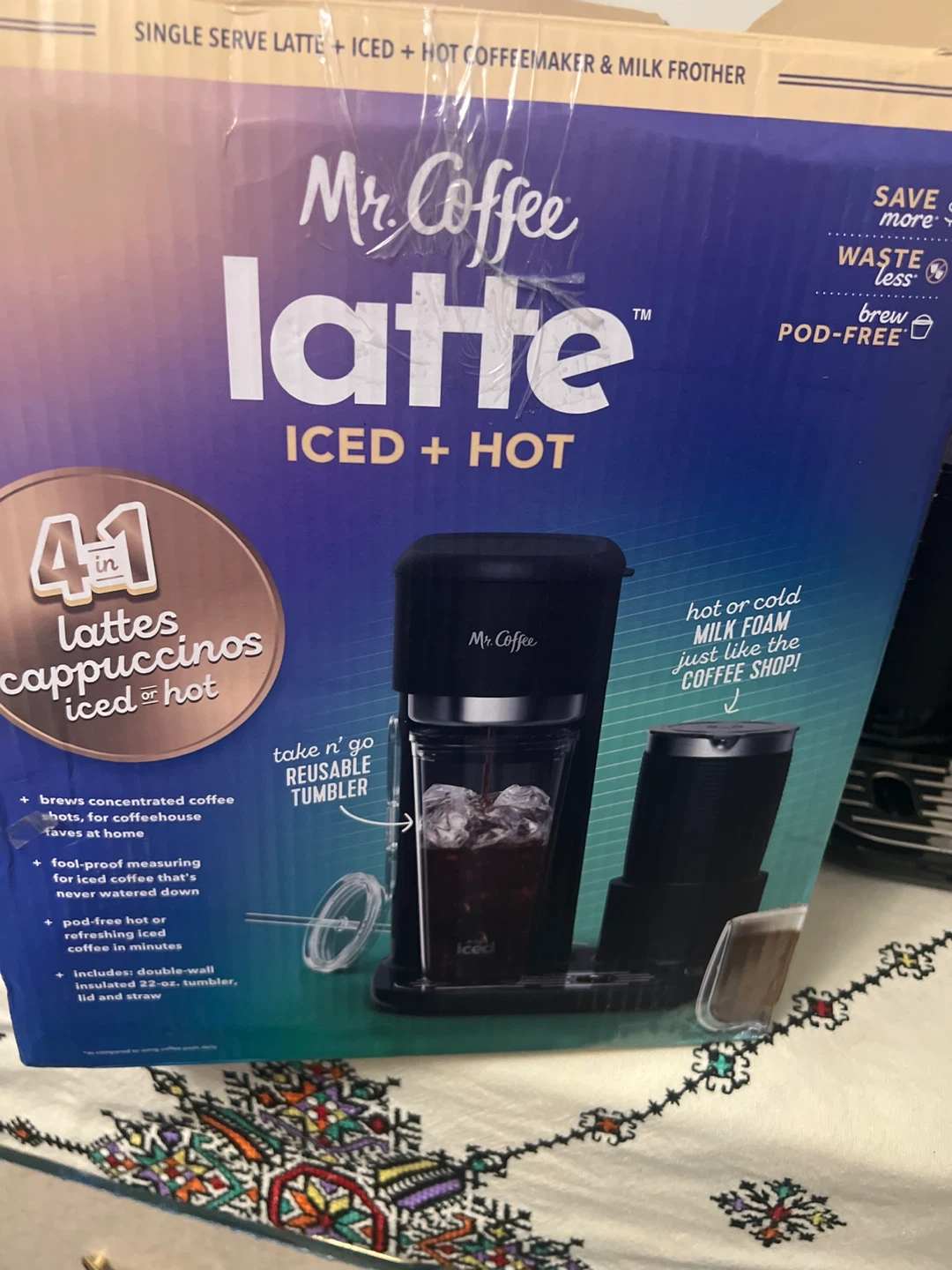 Mr. Coffee Latte Iced + Hot Coffeemaker & Milk Frother - photo 5