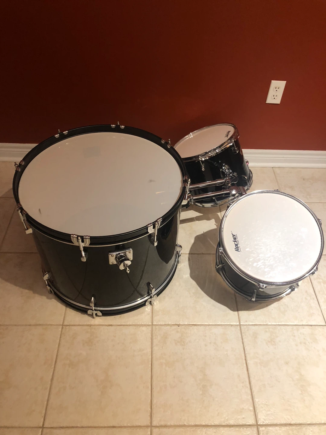 Rocker Music Tools Drum Set - Black